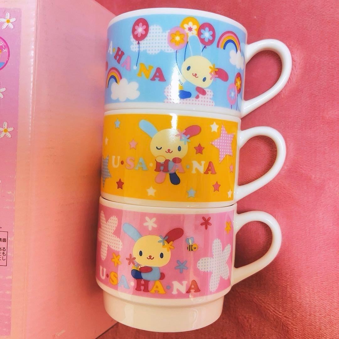 希少レア　ウサハナ　スタッキングマグ　ハチ　2003年製 サンリオ　平成レトロ