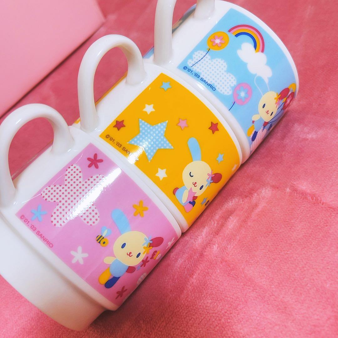 希少レア　ウサハナ　スタッキングマグ　ハチ　2003年製 サンリオ　平成レトロ