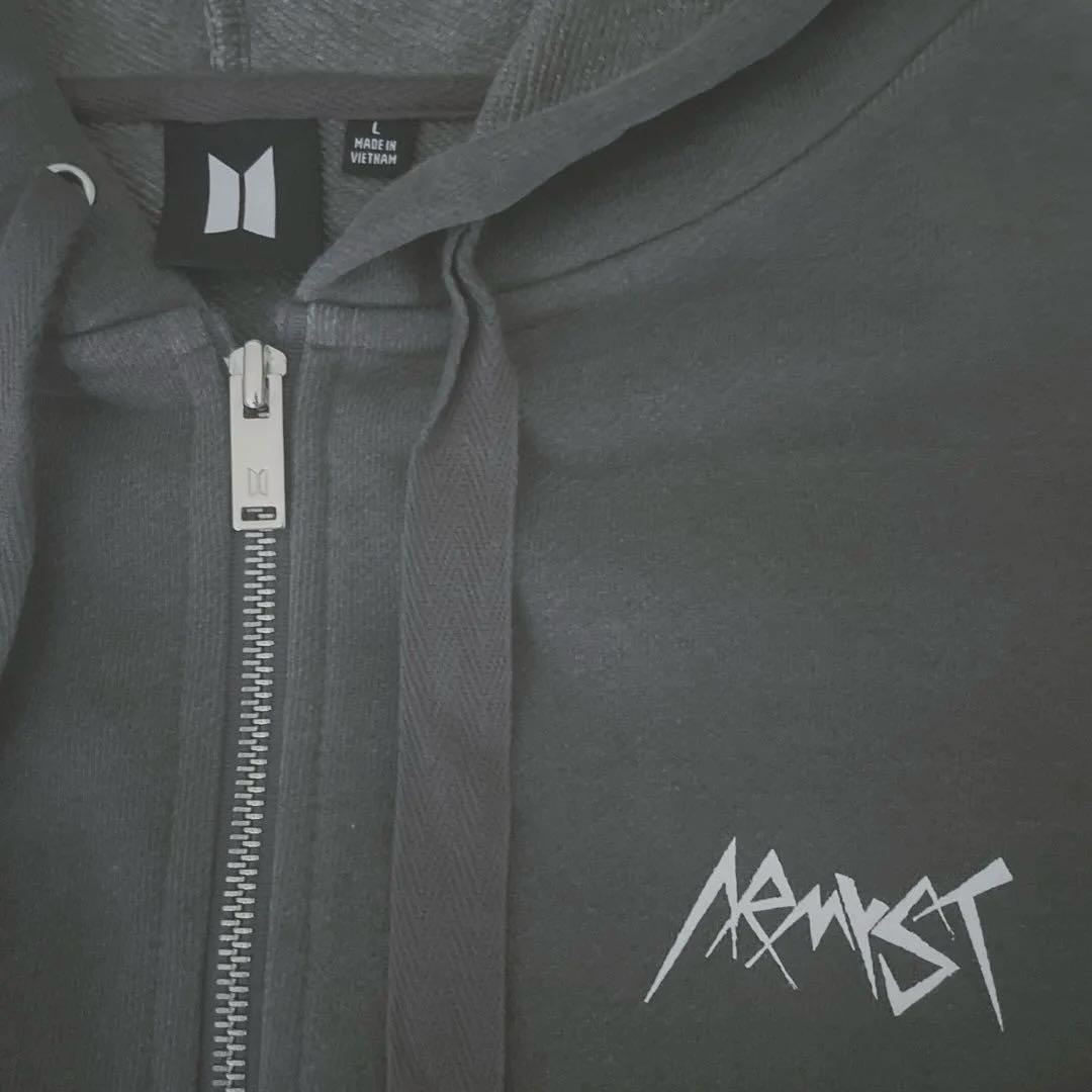 BTS ジョングク アーティストメイド フーディー パーカー L グレー【公式】