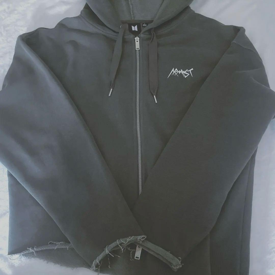 BTS ジョングク アーティストメイド フーディー パーカー L グレー【公式】