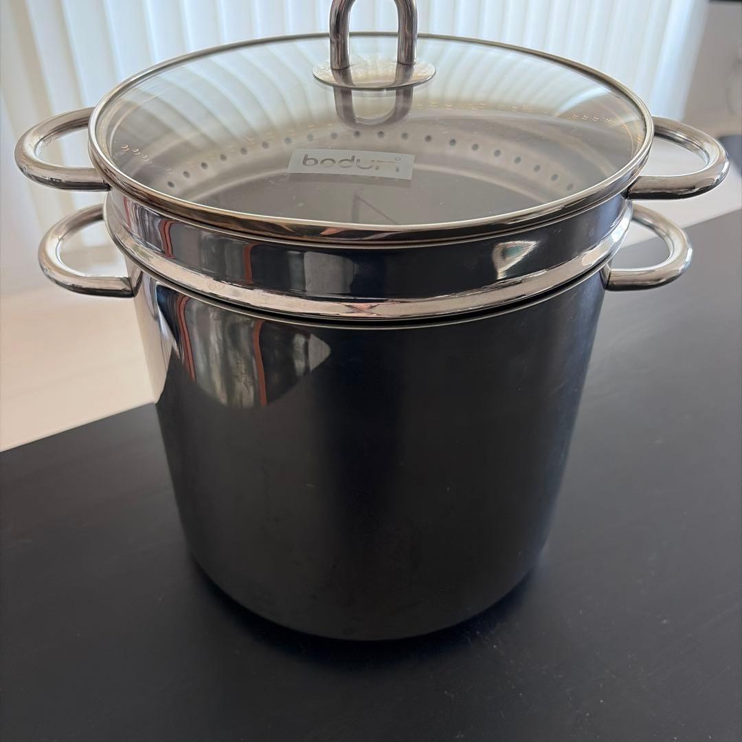 bodum ボダム　ステンレス鍋　蒸し器　シャンボール　寸胴鍋　IH可