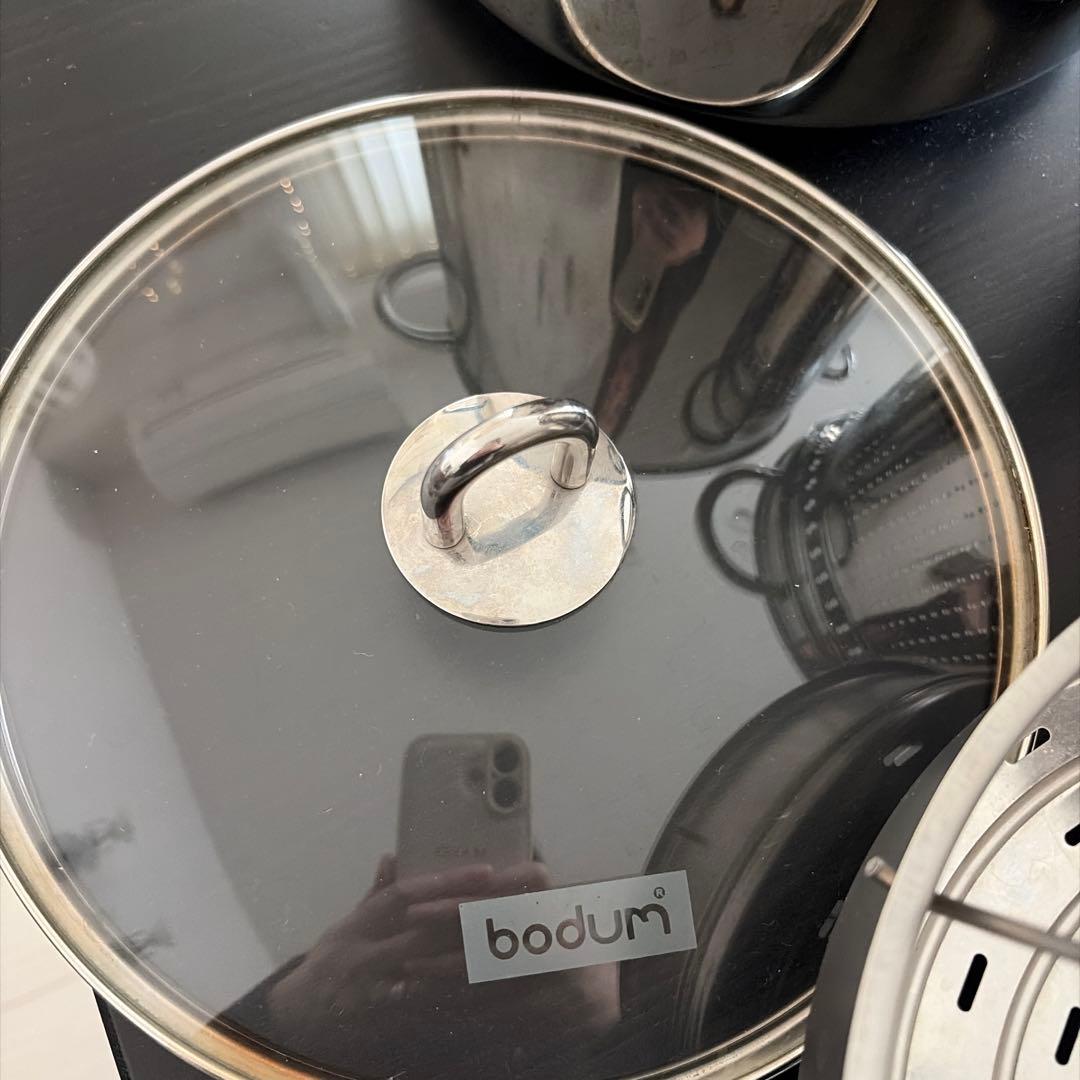 bodum ボダム　ステンレス鍋　蒸し器　シャンボール　寸胴鍋　IH可