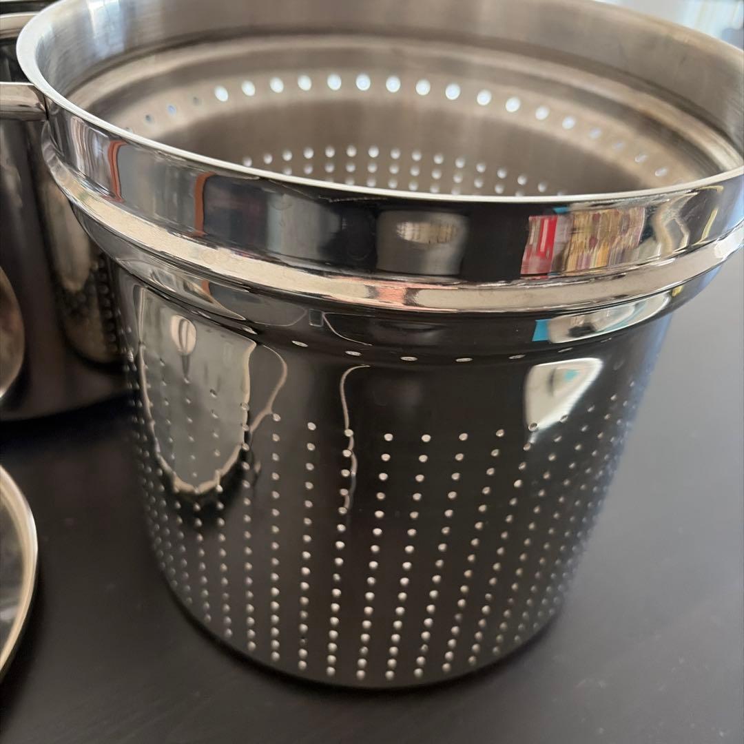bodum ボダム　ステンレス鍋　蒸し器　シャンボール　寸胴鍋　IH可