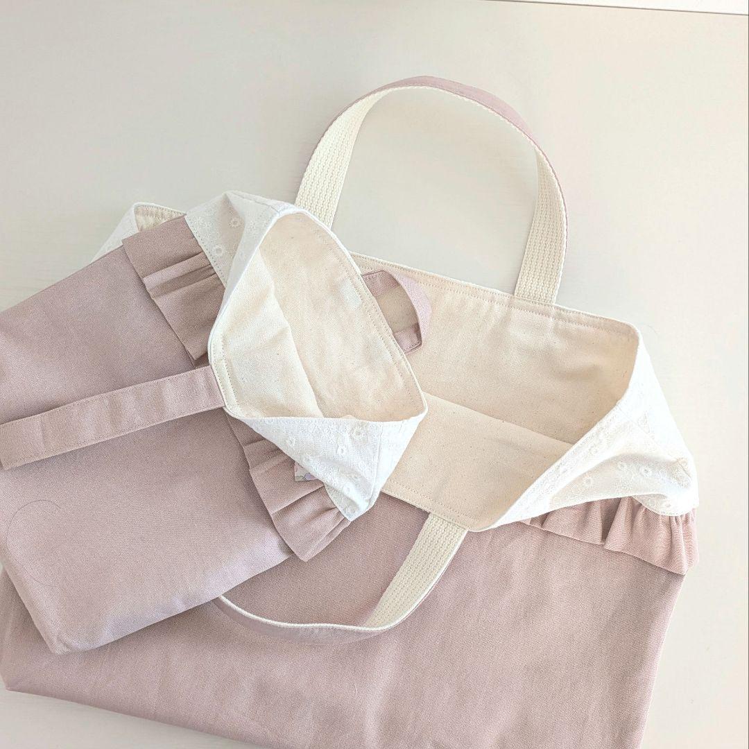 ハンドメイド入園入学セットレッスンバックお着替え袋上履き袋移動ポケットリバティ