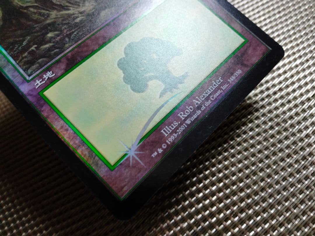 【ご確認用】オデッセイ foil 森(348)c 日本語 1枚　MTG