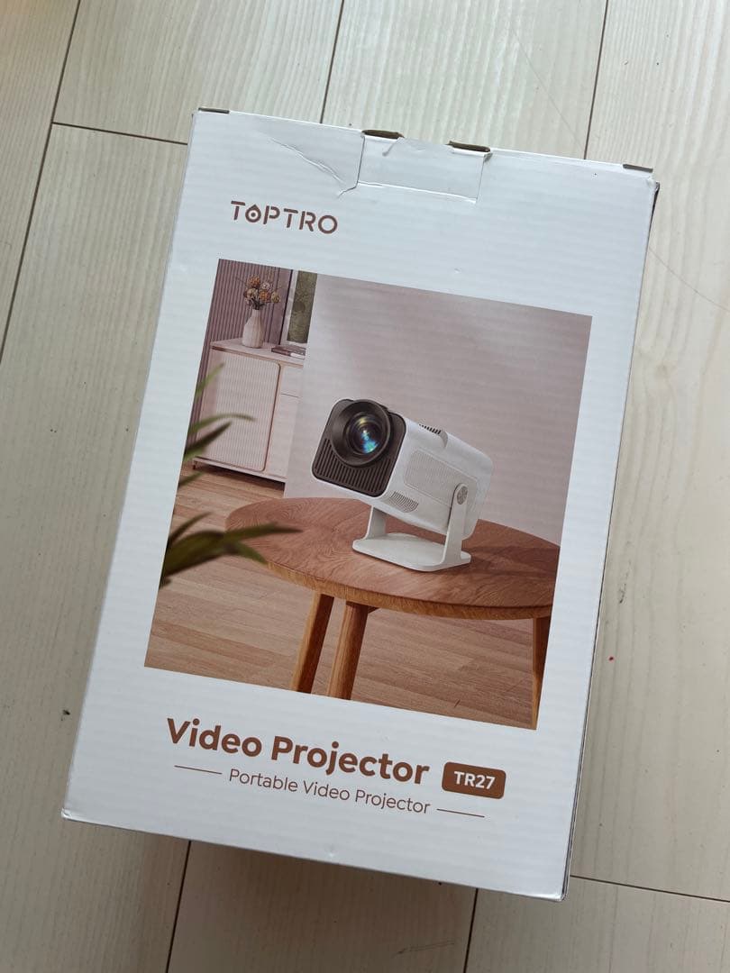 TOPTRO プロジェクター小型-【270°回転&自動台形補正】20000LM