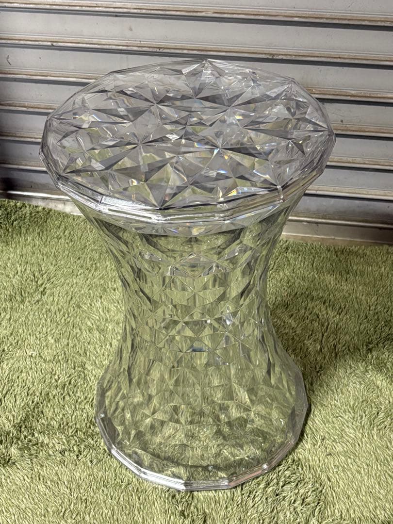 ☆GF219【中古品】 Kartell カルテル クリスタル ストーン スツール