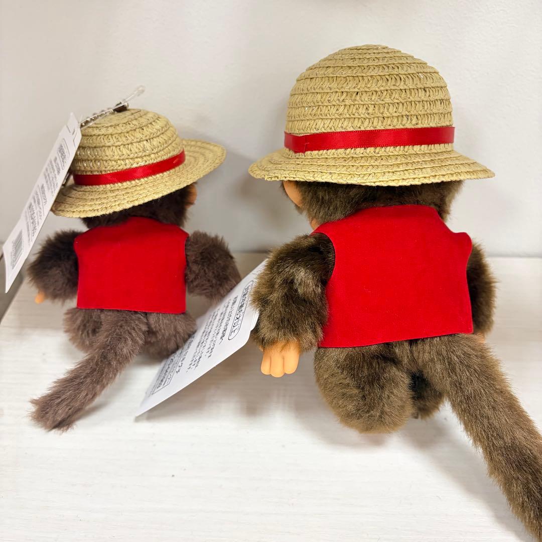 【新品】モンチッチ ワンピース ルフィ ぬいぐるみ キーチェーン＆Sサイズセット