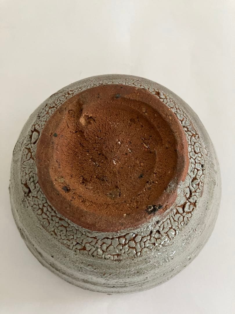 西岡　小十作　唐津　　皮鯨茶碗