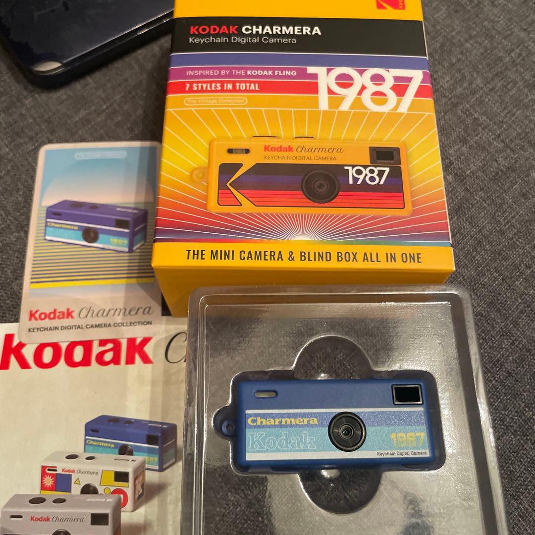 【未使用品】kodak charmera ブルー 青デジタルカメラ キーチェーン