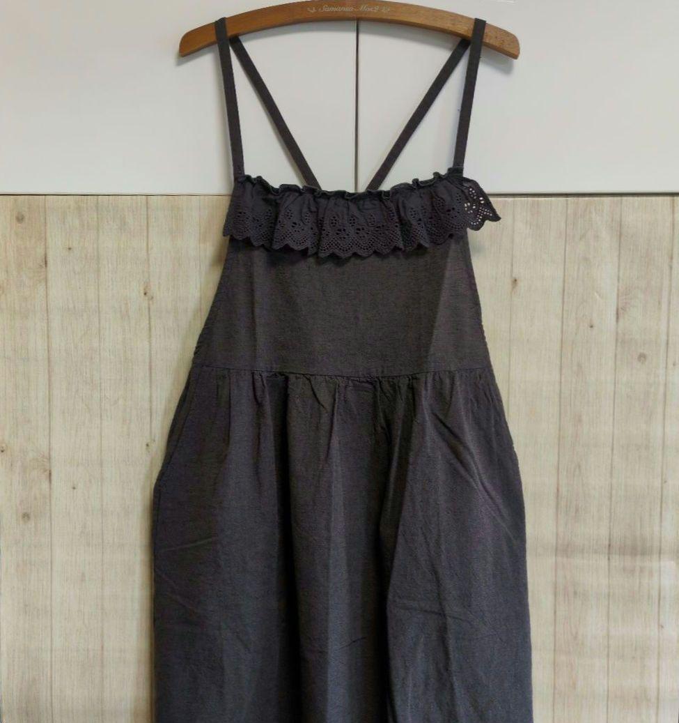 専用 Samansa Mos2 's スカラップ刺繍レースエプロン