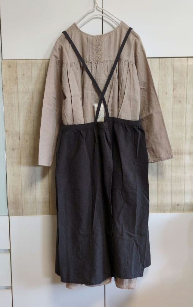 専用 Samansa Mos2 's スカラップ刺繍レースエプロン