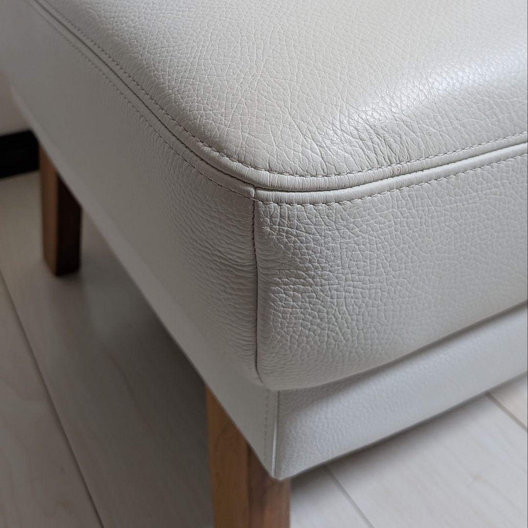 カリモク 本革 スツール オットマン 美品