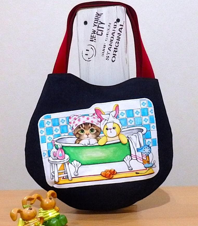 タックマチ付きトートバッグとトートバッグとふっくらポーチ他3点