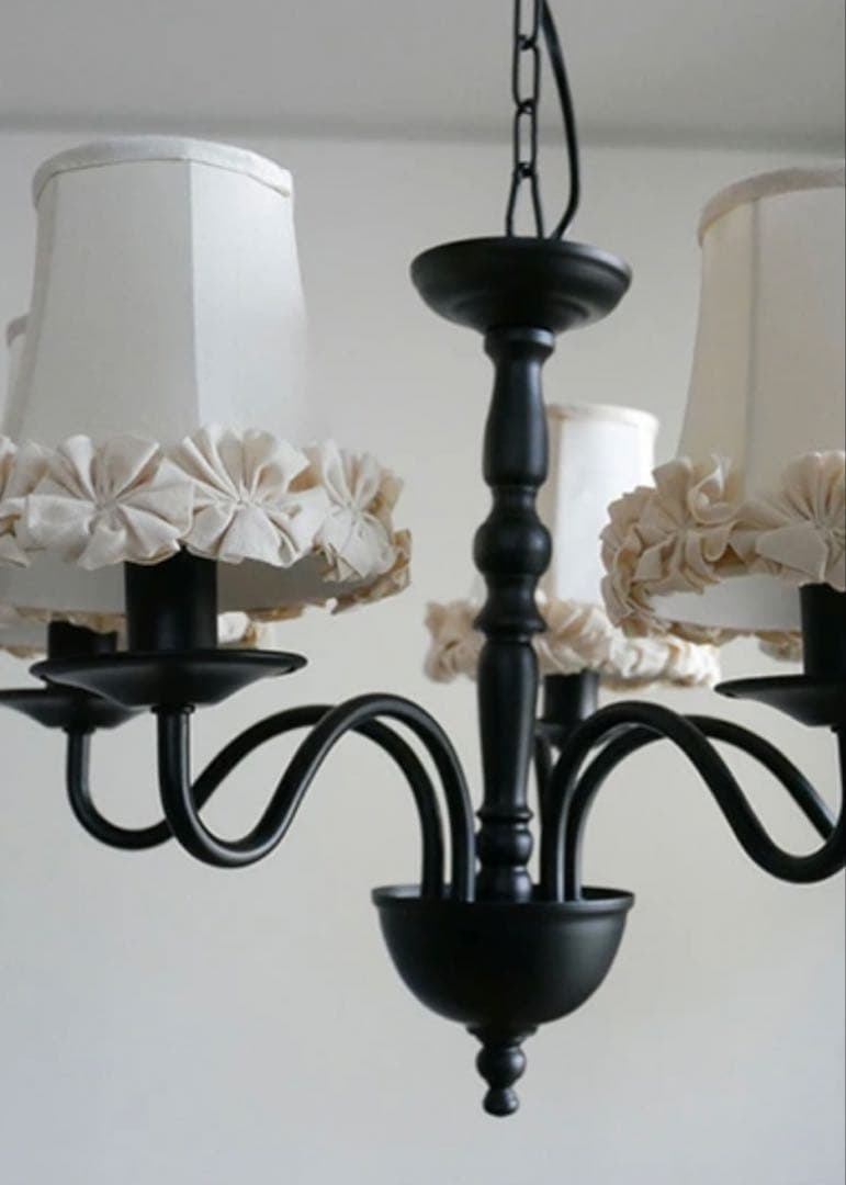 5灯シャンデリア　アンティーク　レトロ