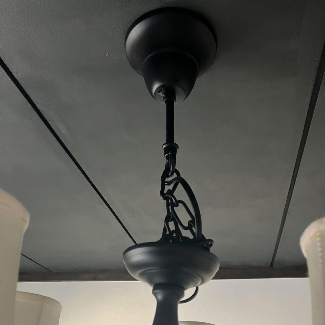 5灯シャンデリア　アンティーク　レトロ