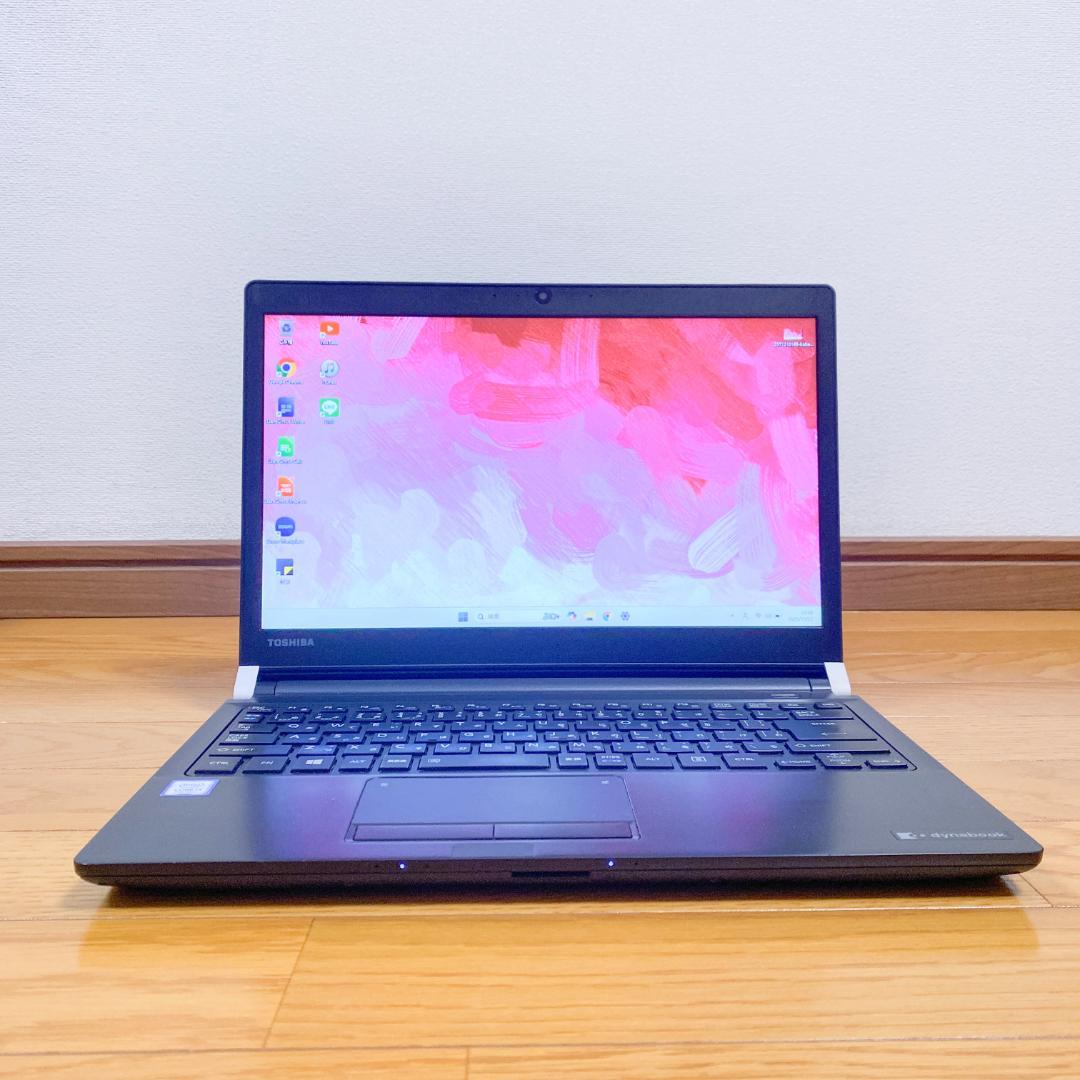 メモリ16 SSD256 7世代i3 すぐ使える東芝ノートパソコン 小型 軽量
