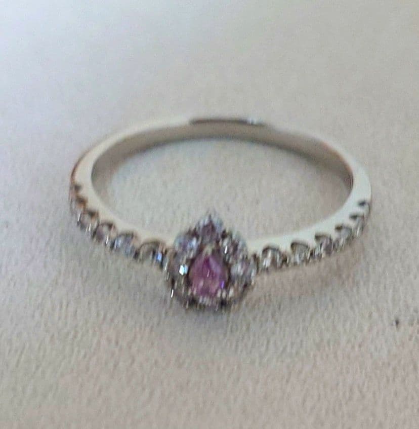 FANCY INTENSE PURPLISH PINK ピンクダイヤモンドリング