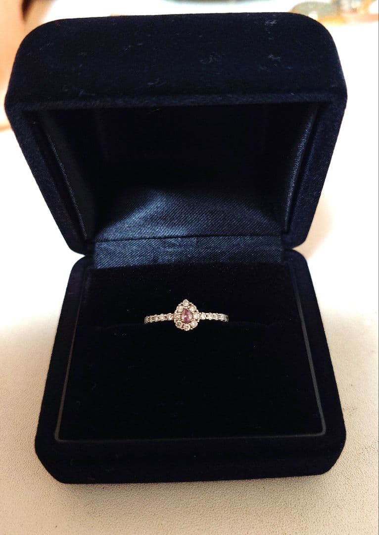 FANCY INTENSE PURPLISH PINK ピンクダイヤモンドリング