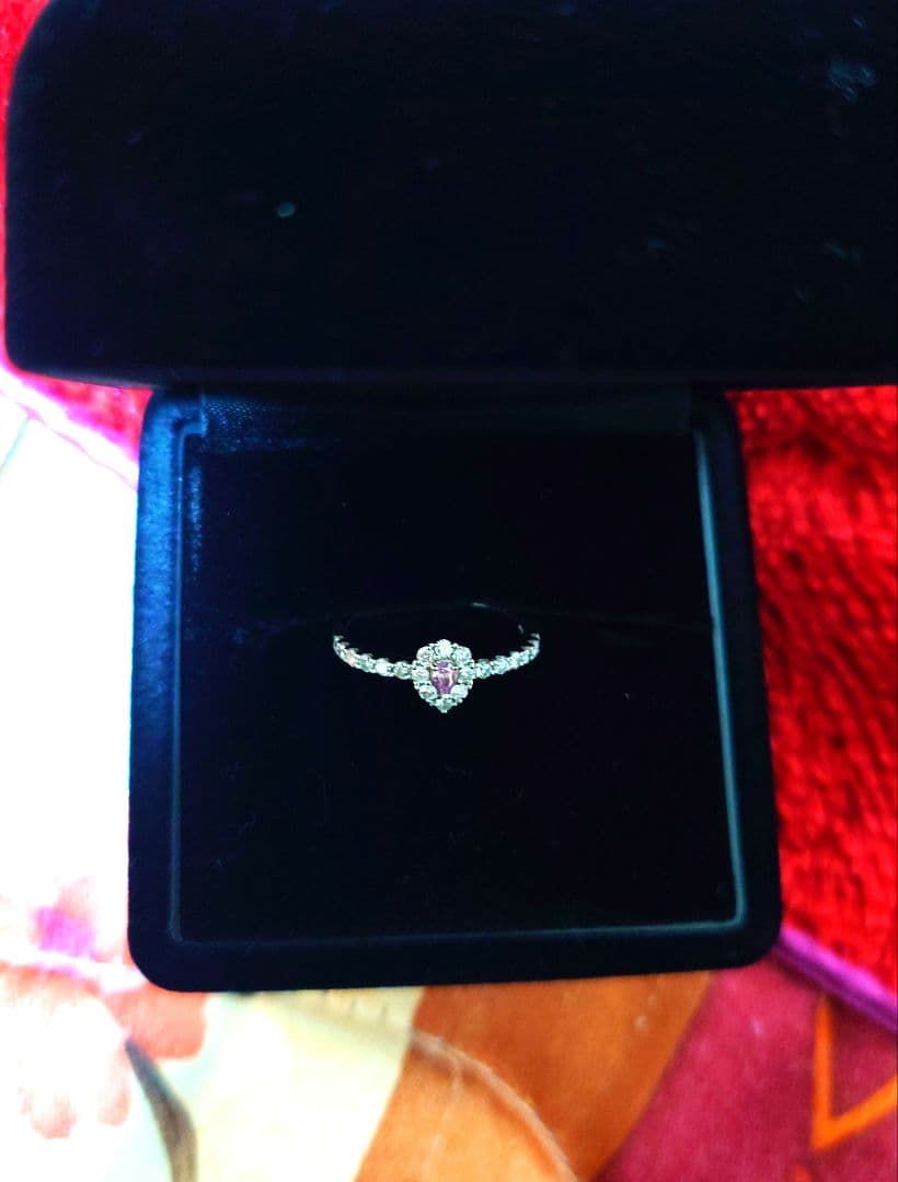 FANCY INTENSE PURPLISH PINK ピンクダイヤモンドリング