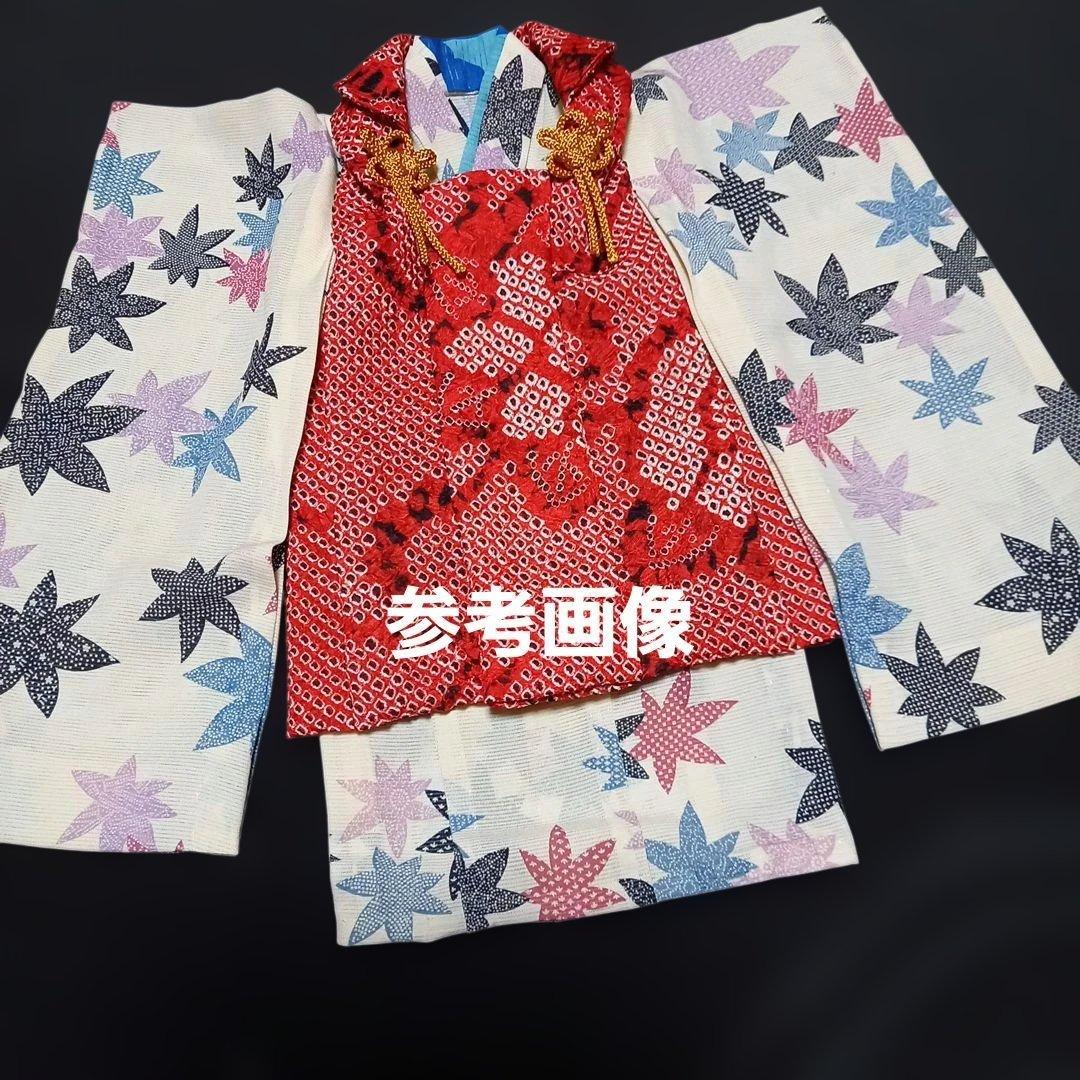 市松人形　12号 人形　被布　正絹　着物　総絞り　ドール　上着　合わせ