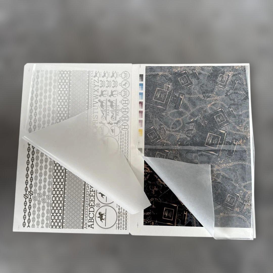 ポーセラーツ転写紙9枚