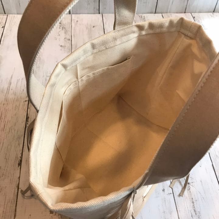 オーダー受付中 ´`* トートバッグ フリンジバッグ フリンジ ベージュ