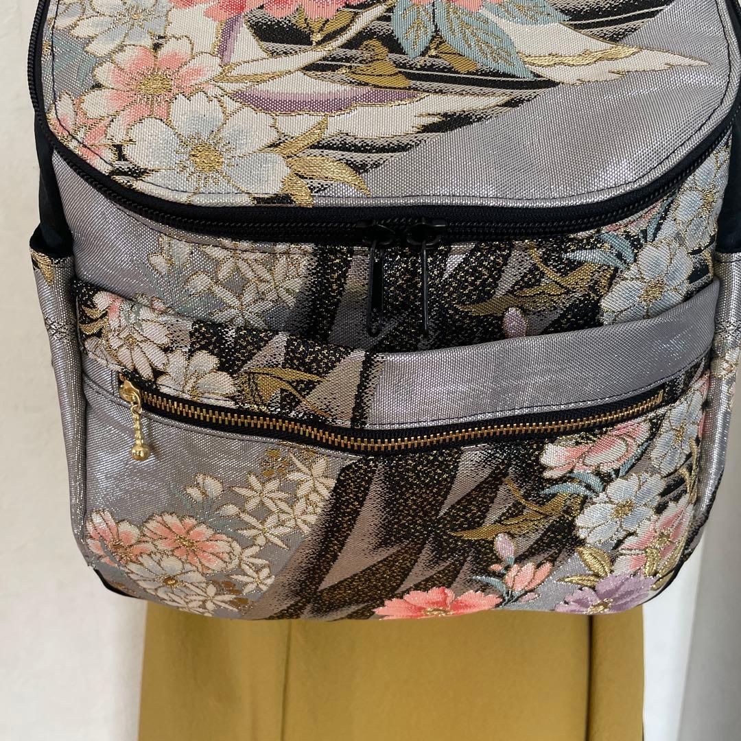 帯リメイクリュック 10-7