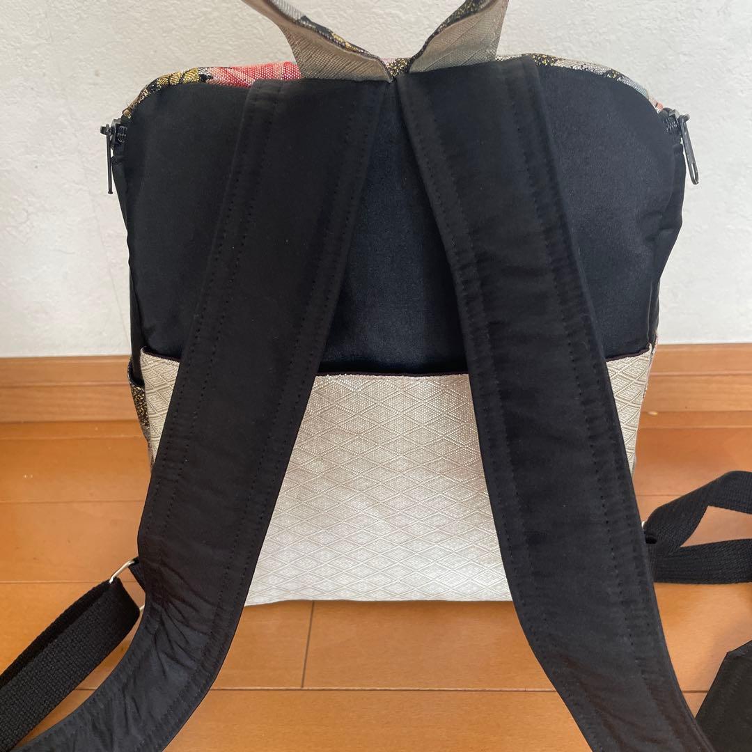 帯リメイクリュック 10-7