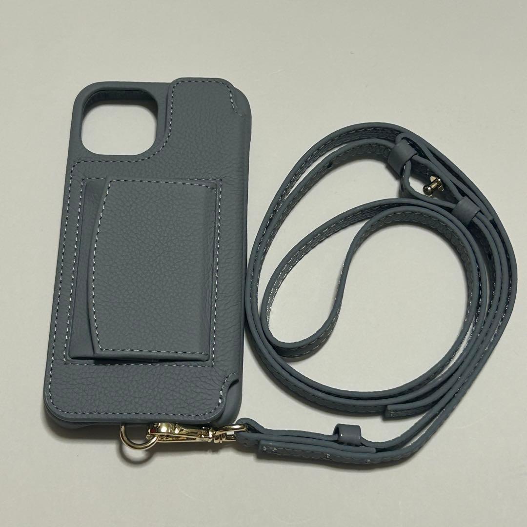 【新品】デミュウDEMIU スマホケース グレー iPhone14/16e