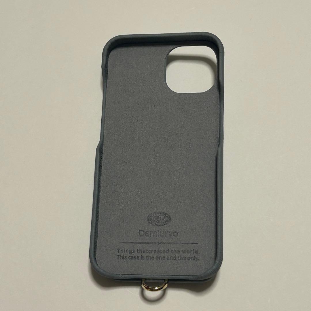 【新品】デミュウDEMIU スマホケース グレー iPhone14/16e
