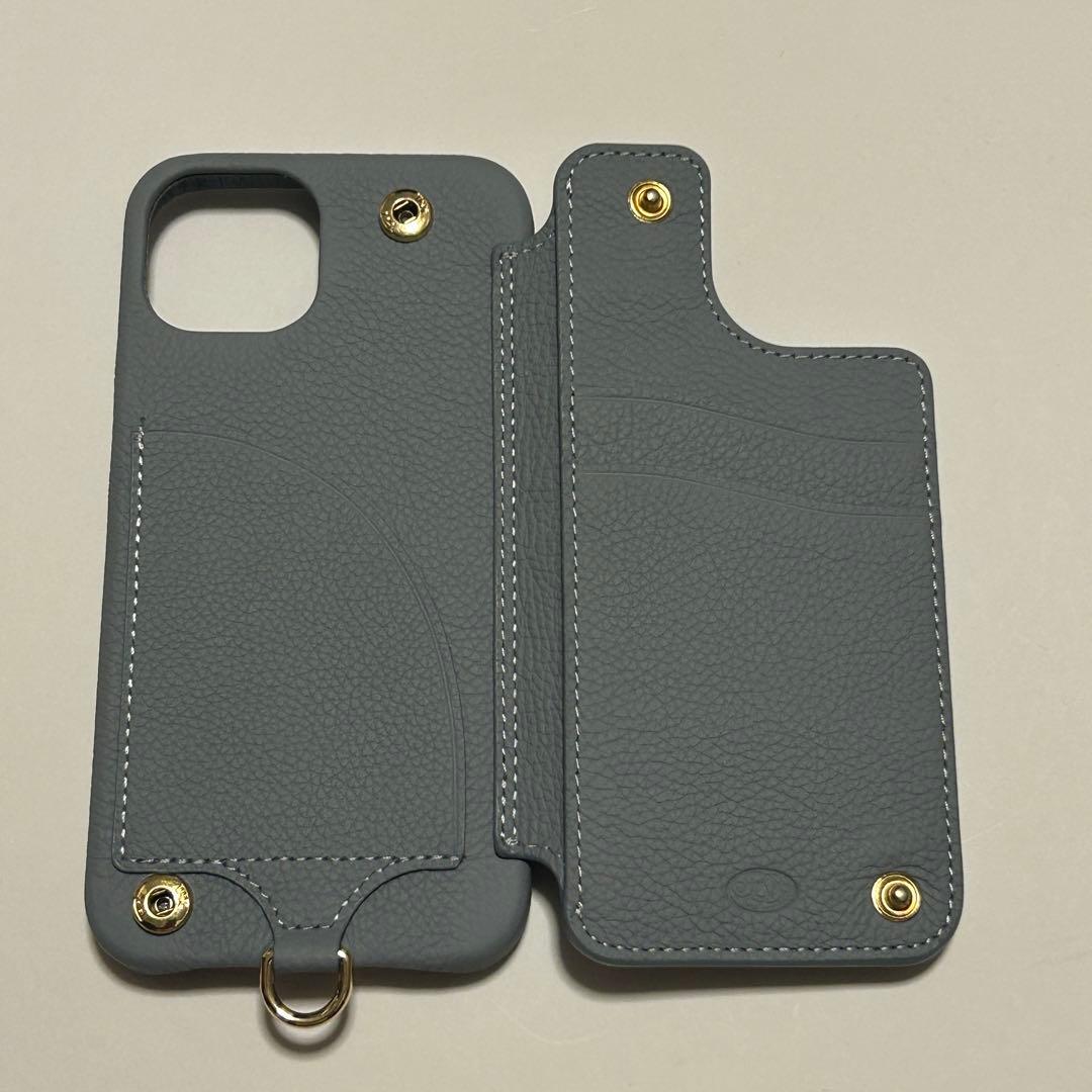 【新品】デミュウDEMIU スマホケース グレー iPhone14/16e