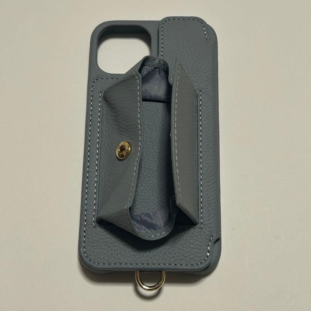 【新品】デミュウDEMIU スマホケース グレー iPhone14/16e