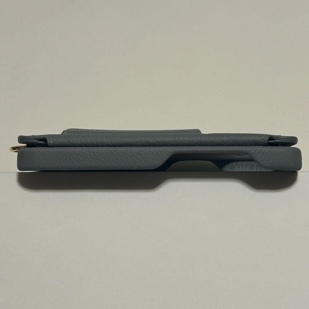 【新品】デミュウDEMIU スマホケース グレー iPhone14/16e