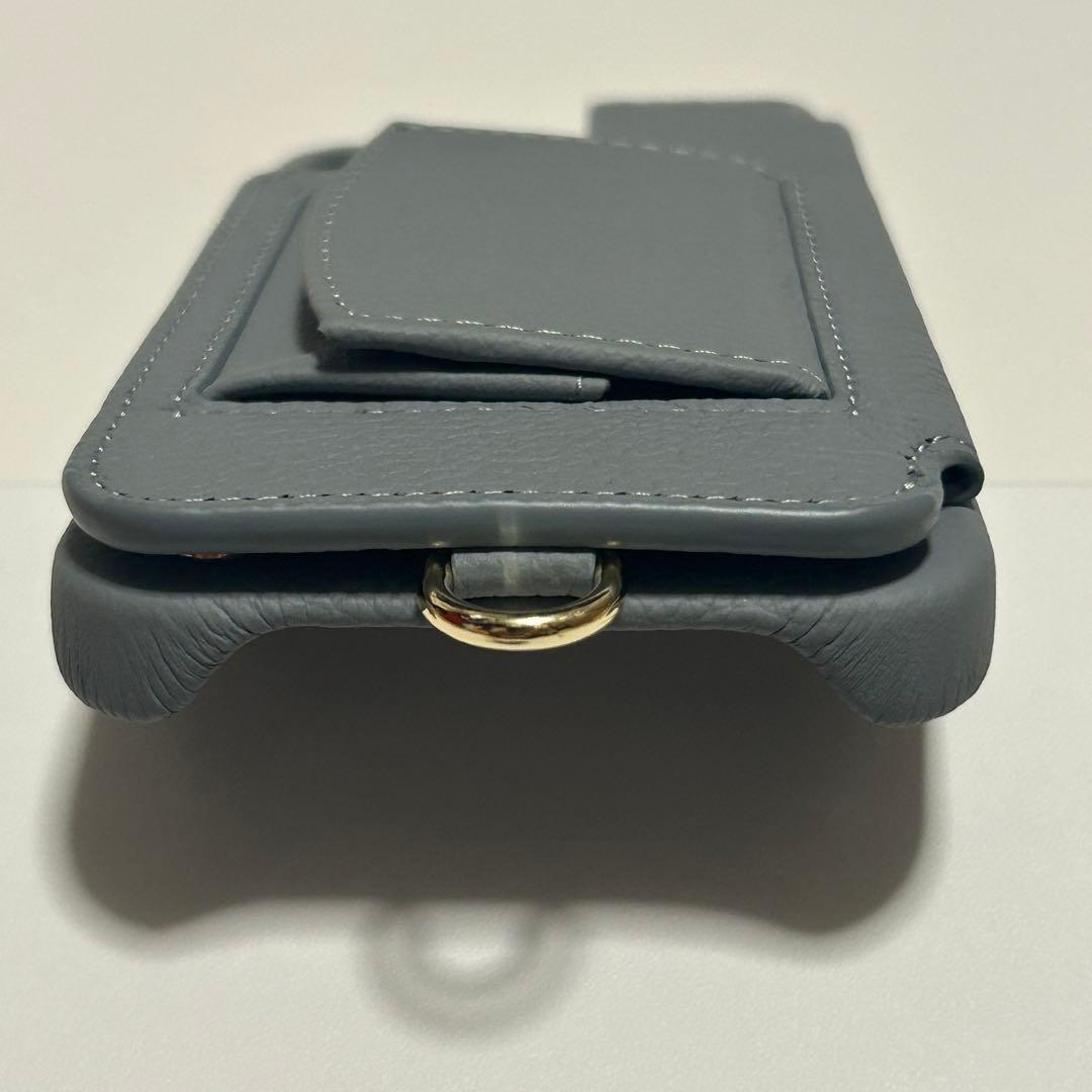 【新品】デミュウDEMIU スマホケース グレー iPhone14/16e