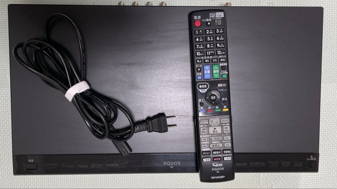 SHARP AQUOSブルーレイレコーダー BD-W570 シャープ純正リモコン