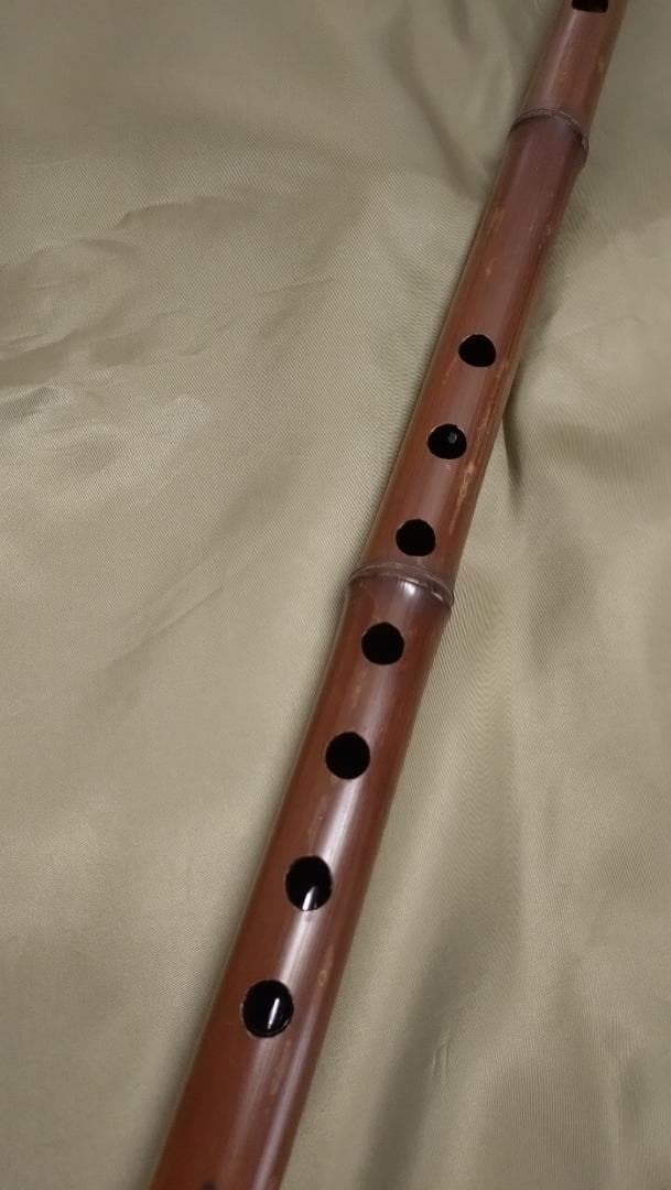 煤竹　真竹笛　古典調4本調子　篠笛