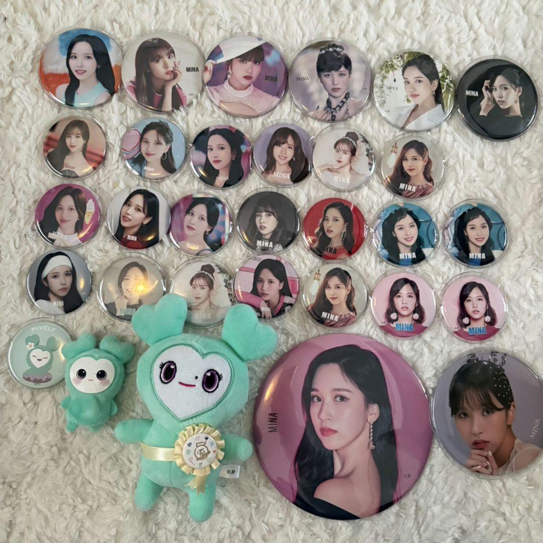 TWICE ミナ　痛バ　缶バッチ　セット