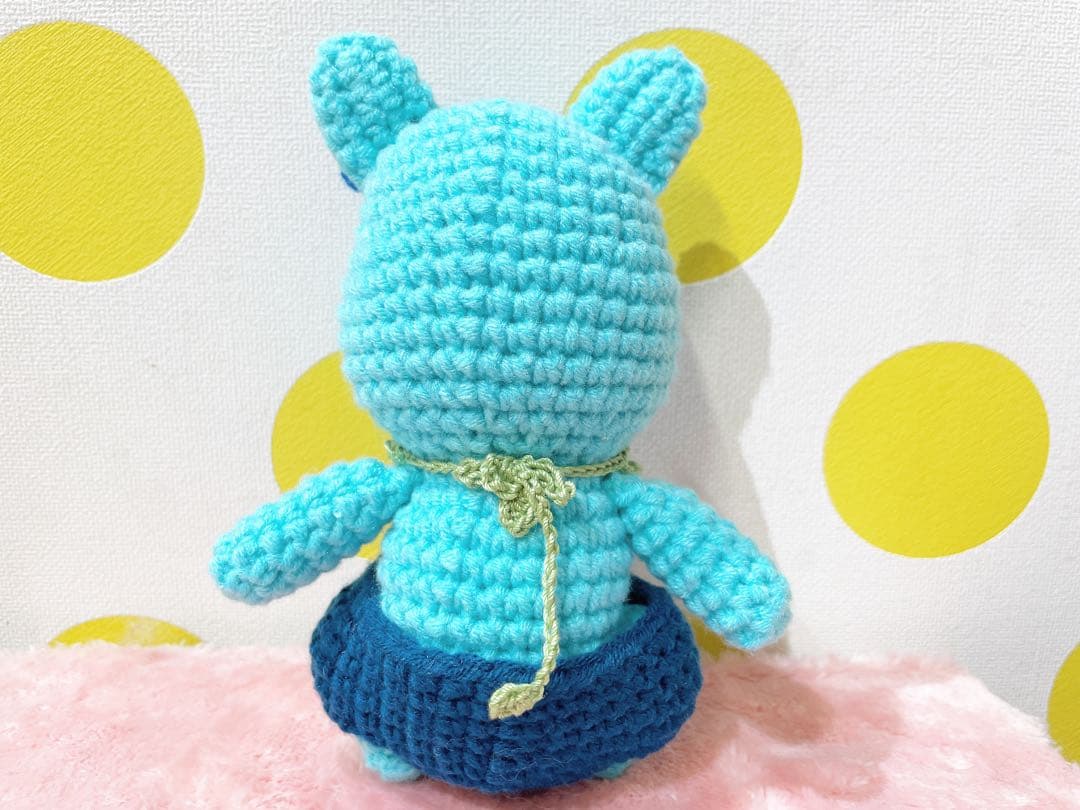 フレンチブルドッグあみぐるみ おとこのこver ブルー1体