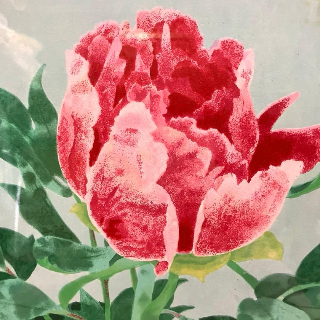 山口華楊　(牡丹) リトグラフ 79 / 300