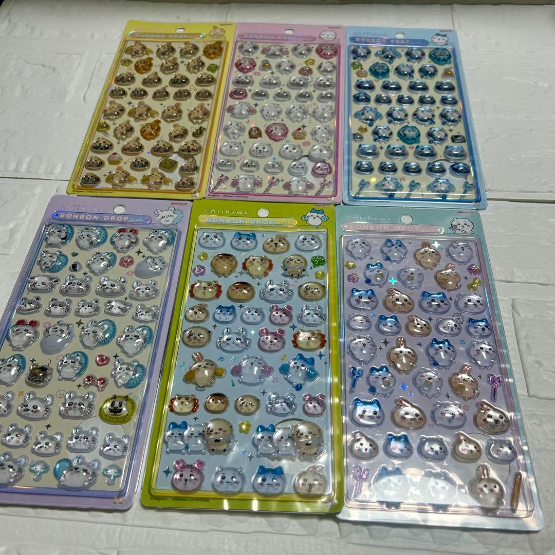 『正規品・新品未開封品』ちいかわボンボンドロップシール6種類セット
