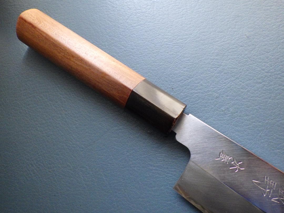 日本橋/木屋 /薄刃包丁★本水牛柄★ ▲柄尻記名有▲