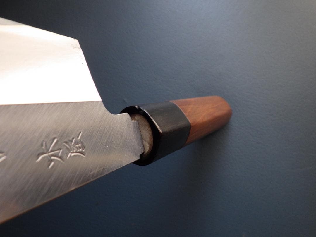 日本橋/木屋 /薄刃包丁★本水牛柄★ ▲柄尻記名有▲