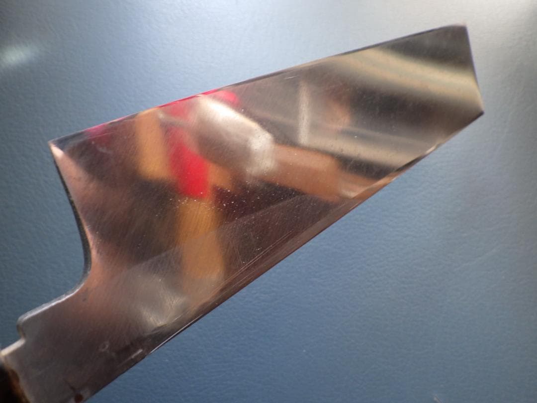 日本橋/木屋 /薄刃包丁★本水牛柄★ ▲柄尻記名有▲