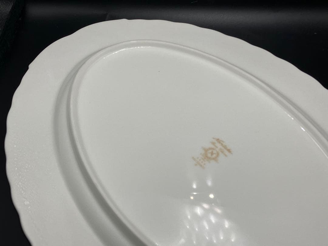 【未使用品】ノリタケ　金彩オーバル大皿　Noritake