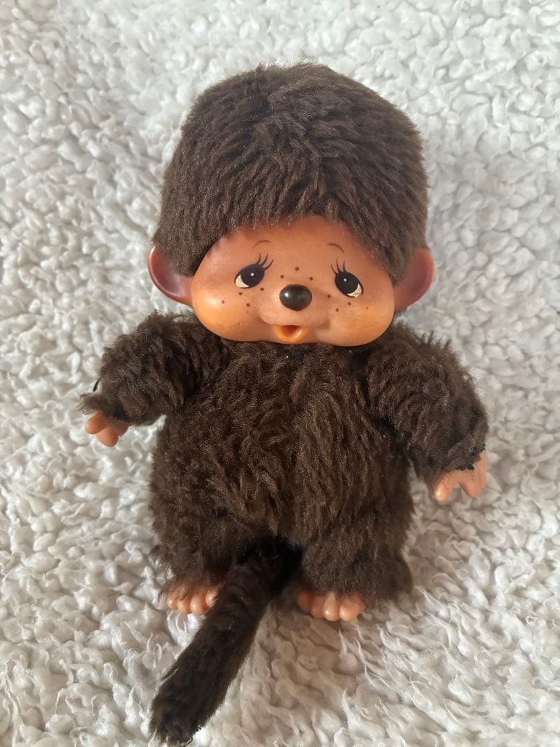 【当時物】モンチッチ45cm＋ふた子20cm・13cm 3体セット／タグ付き