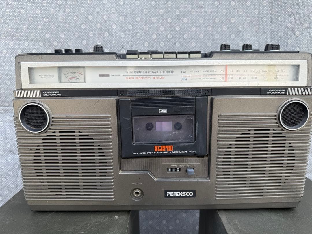 日立 パディスコ TRK-5280 ラジカセ スピーカー付 昭和レトロ