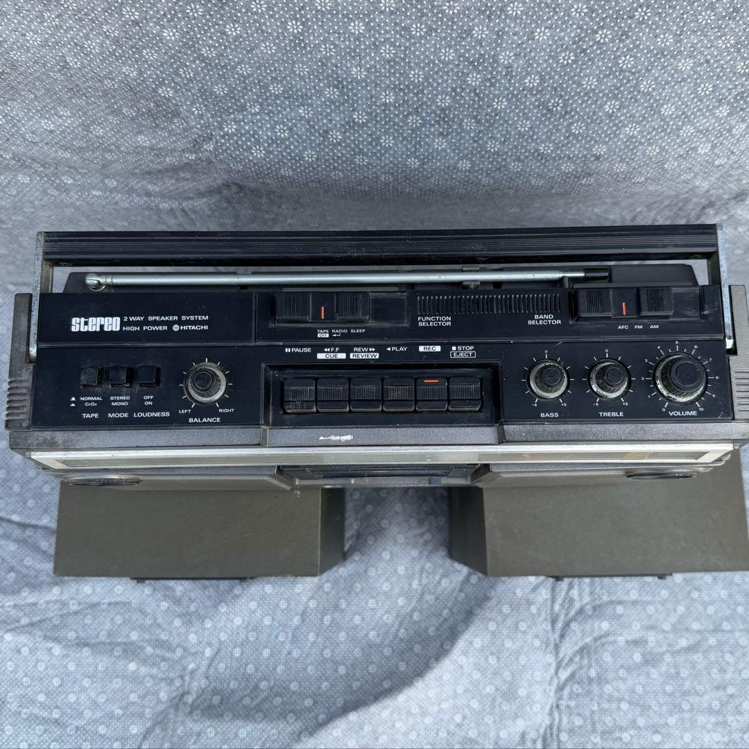 日立 パディスコ TRK-5280 ラジカセ スピーカー付 昭和レトロ