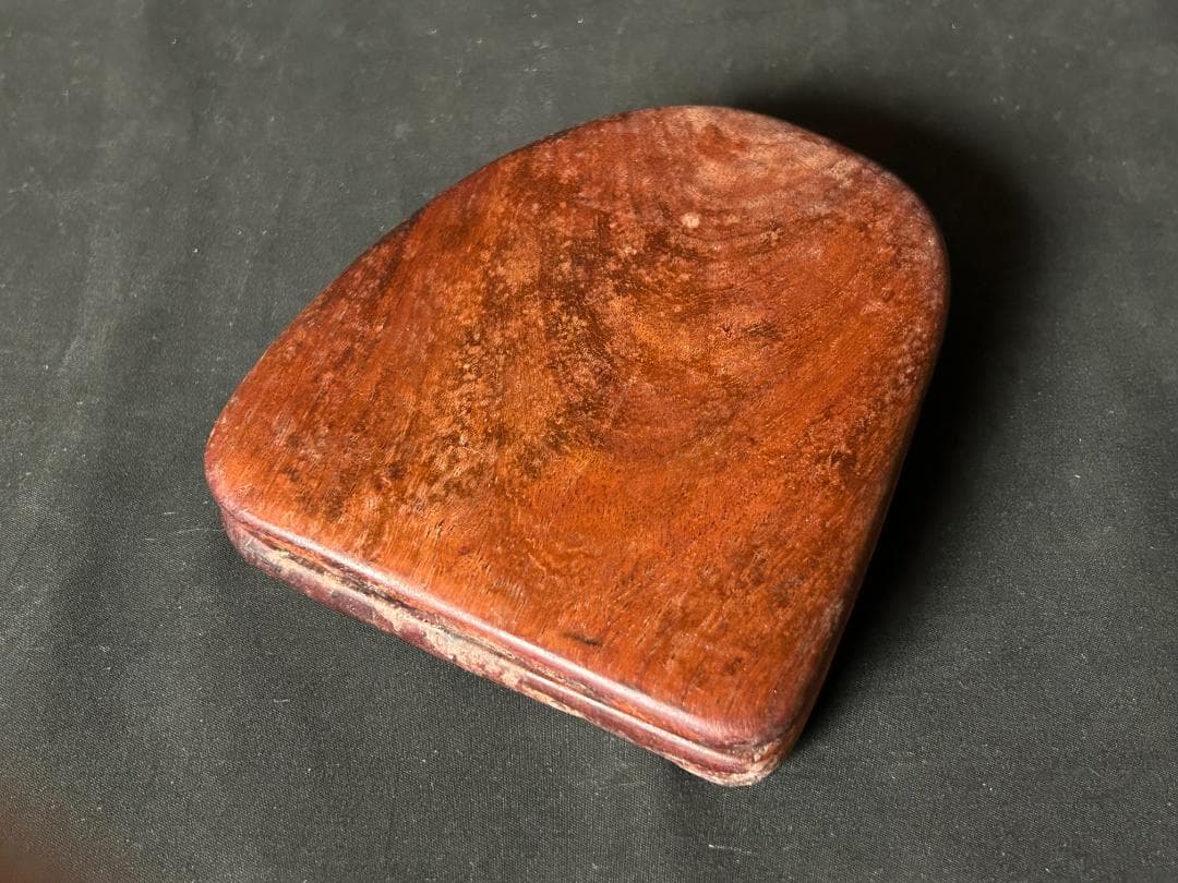 唐物 歙州硯 板硯 金星 金暈紋 書道具 中国古玩 52