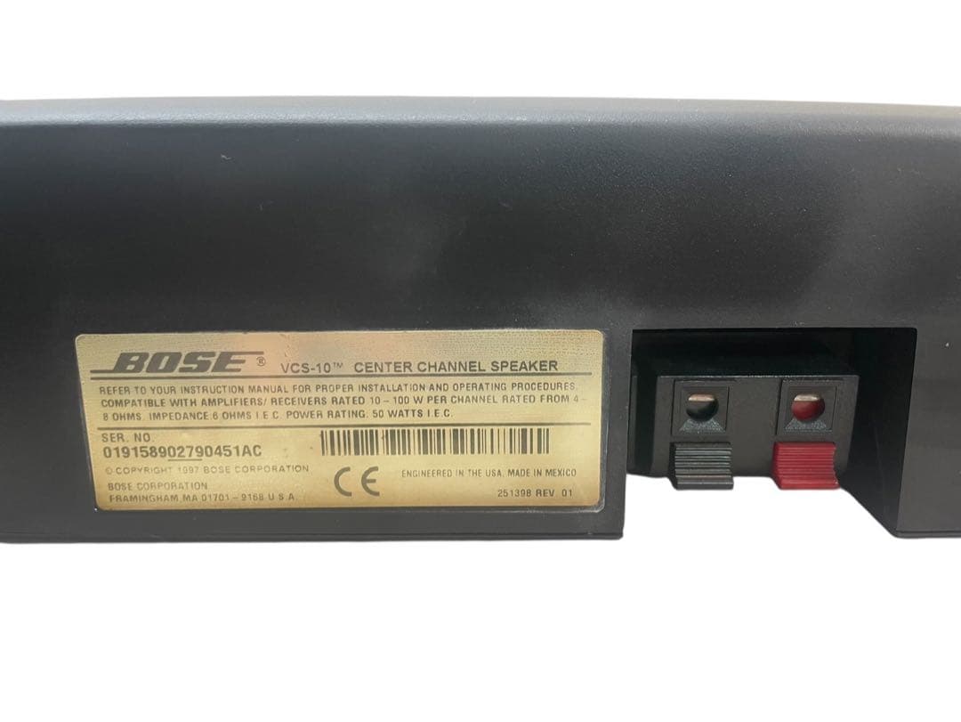 BOSE センタースピーカーVCS-10 ブラック